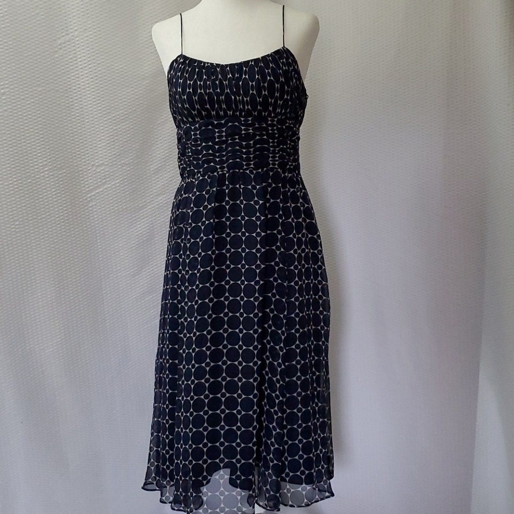 Ann Klein Cocktail Dress 100% Silk